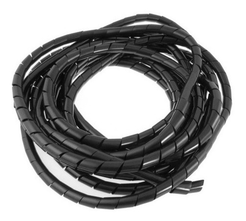 Espiral Organizador De Cables 12 Mm 7.5 Metros Negro