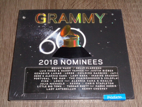 Grammy 2018 Nominees, Varios Artistas, Cd Nuevo!!!