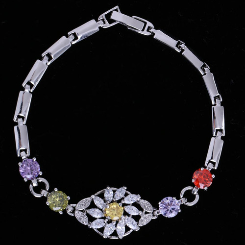 Frágil Joya De Muñeca Accesorio Para Mujeres De Flor