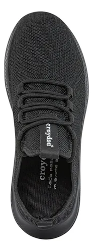 Tenis Running Hetter Negro-negro Para Mujer Croydon