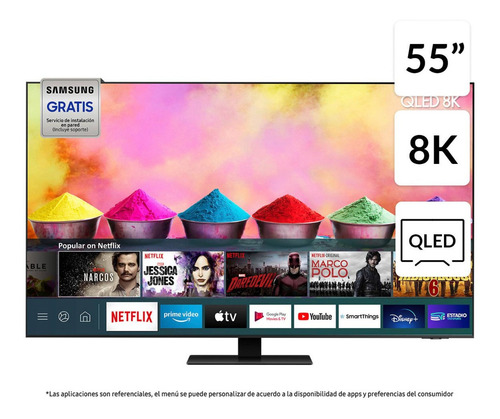 Smart Tv Qled 8k Samsung 55'' Q700t