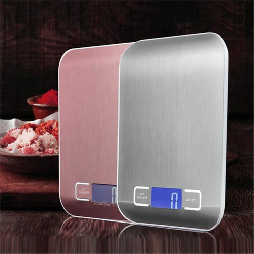 Imagen 2 de 2 de Balanza Gramera Recargable Usb De Cocina Digital 5000 Gr