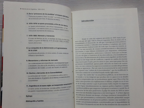Imagen 5 de 6 de Historia De La Argentina 1955-2010 Marcos Novaro Siglo Xxi