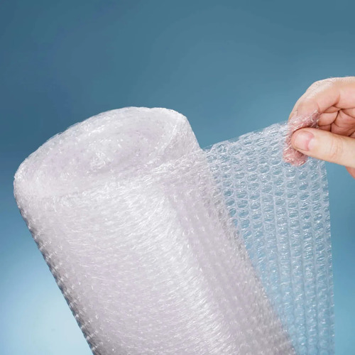 Rollo De Burbujas Plásticas Stendy 50cmx50mts Pluri Bol Con 3 Cintas De Embalar Transparente 48x100 Mts