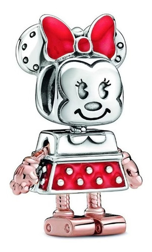 Charm Pandora Rose Robot Minnie Mouse De Disney + Kit 
