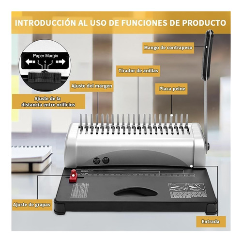 Encuadernadoras Manuales De Espiral Y Perforadoras, Para A4