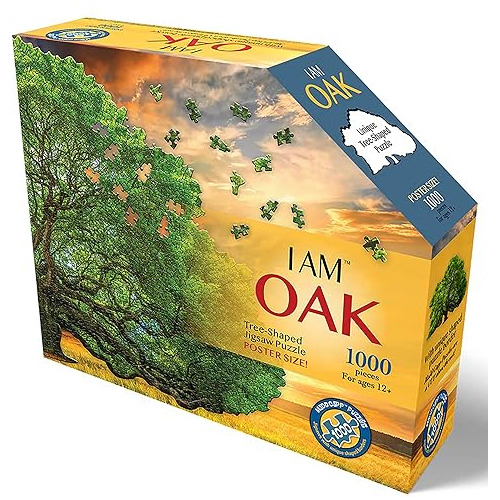 Madd Capp: I Am Oak - 1000 Piece Tree Shaped Jigsaw Puzzle,
