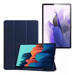 Smart Case + Vidrio Pantalla Para Samsung Galaxy Tab S8 Plus