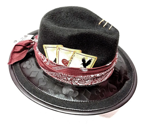 Sombrero Rocker Estilo Fedora Marca Raven Varios Modelos