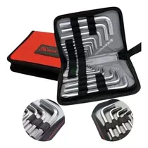 Comprar Jogo De Chaves Torx Allen Hexagonais Longas Crv 18 Peças Mtx