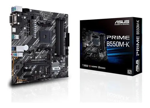 Motherboard Asus Prime B550m-k Amd Am4 Ddr4 Pcie 4.0
