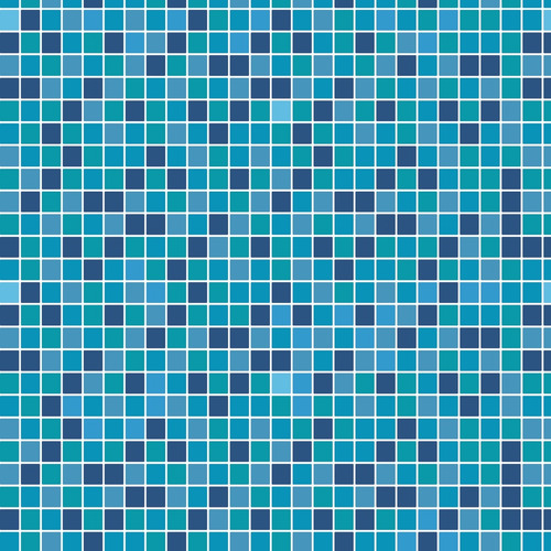 Papel De Parede Adesivo Pastilha Degradê Tons De Azul 1m