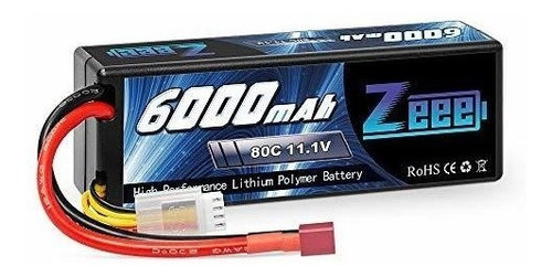 Bateria Lipo 11.1v 6000mah 80c 3s T Plug Zeee