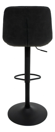 Taburete de cocina americano giratorio ajustable, color Nápoles, taburete de cocina alto tapizado, encimera, encimera negra