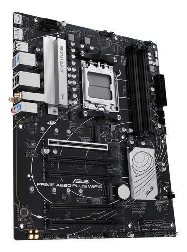 Placa-mãe Asus Prime A620-plus Wifi6 Ddr5 Am5 Pcie 4.0 cor preta