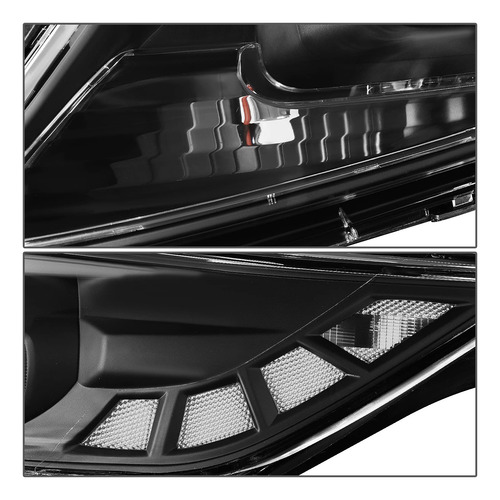 Par Faros Halógenos Reflectores Negros Compatibles Optima 20