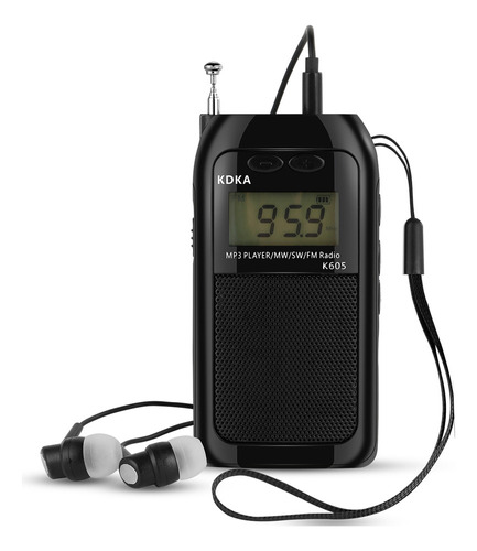 Mini Reproductor Mp3 Mw/sw/fm, Portátil Onda Com Radio