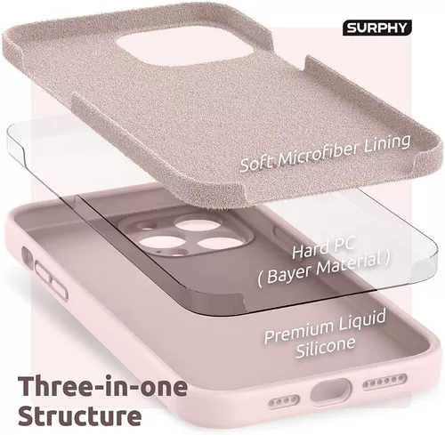 Carcasa Silicona Soft Para iPhone 14 Pro Max Rosado