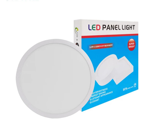 Panel Led Superficial Redondo 12w