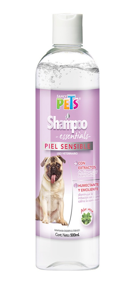 Shampoo Essentials Perro Piel Sensible 500 Ml Para Mascotas Fragancia Aloe vera Tono de pelaje recomendado Claro y Oscuro