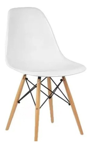Cadeira Charles Eames Wood Design Eiffel - Branco