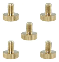 Comprar 5 Pieza M5 Flat Brass Bolt Grip Fastener 8mm Moleteado Para