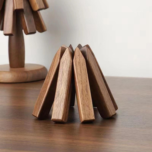 Mantel Individual De Madera Con Escultura, Árbol Del