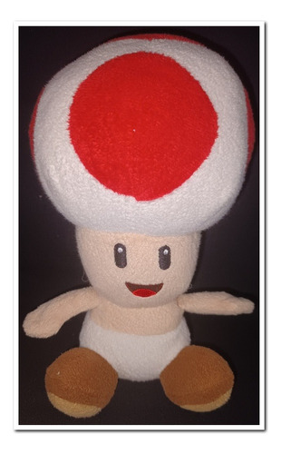 Toad Mario Bros., Peluche 20x12 Cms. Aprox.