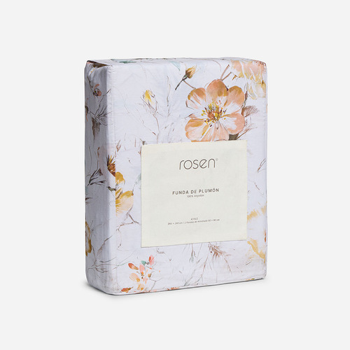 Funda Plumón Algodón Timeles Print Triberg Floral Súper King