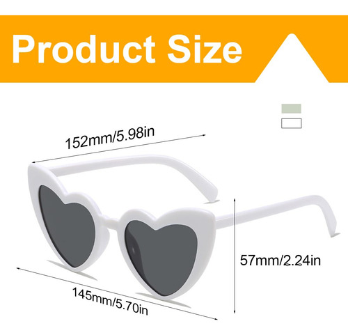 8 Pares De Gafas De Sol De Corazón Gafas De Sol De Corazón