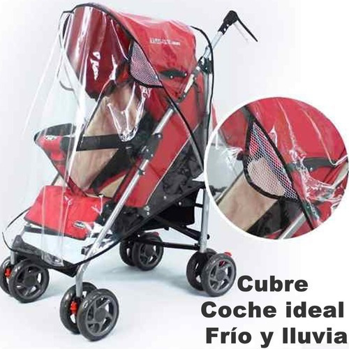 Funda Coche Bebe Para Lluvia Y Vientos , Ideal Frio Y Lluvia