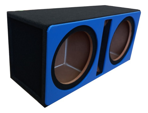 Cajón Para Subwoofer 12  Doble Porteado Antifaz Color Azul