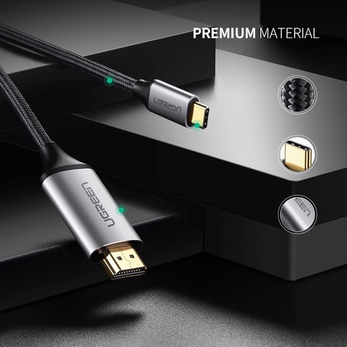 Ugreen Cable Usb C 3.1 - Hdmi 4k@60hz 5.4gbps Nylon Trenzado