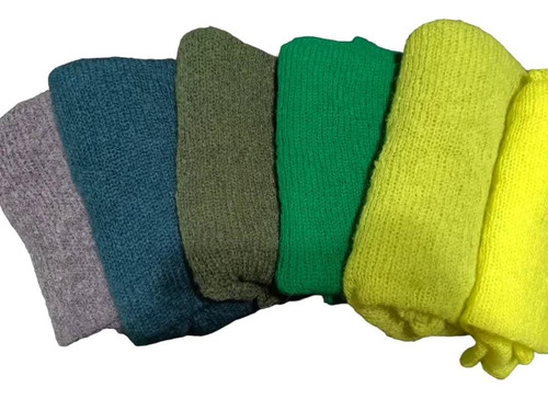 Bufanda Floor, Lana Mohair. Super Calentita Varios Colores Blanco Liso