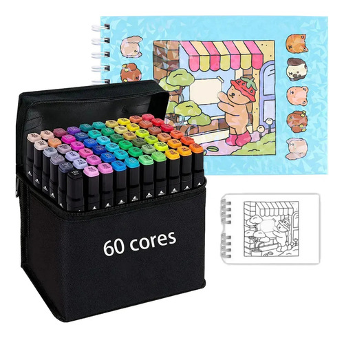 Kit De Libros Para Colorear Con Lápiz Táctil De 60 Colores