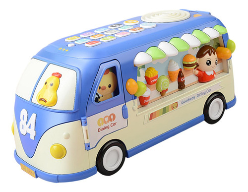 Autobús Interactivo, Autobús Escolar, Juguetes De Azul