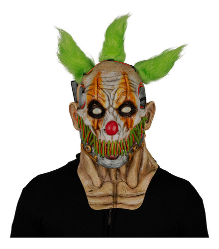 Máscaras De Payasos Neon Led Diferente Diseños Color Blanco Stiched Smile Clown