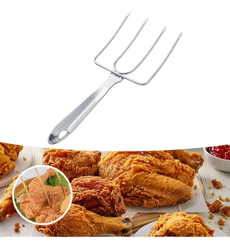 Tenedor De Pavo De Acero Inoxidable Para Asar Aves, Argén