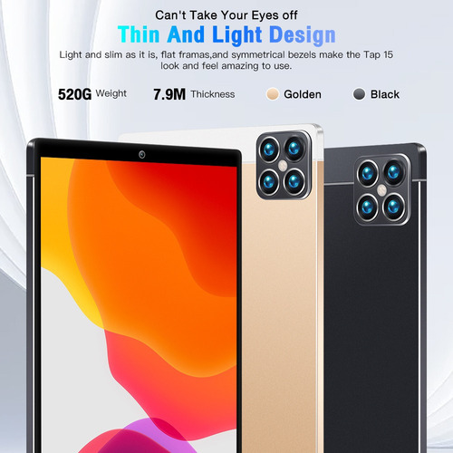 Negro Nuevo 2023 Nuevo Barato Tab15 Tablet 10.1 16+1tb -