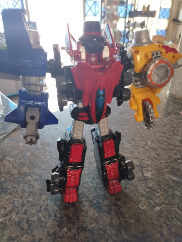 Lupinkaiser Dx Mecha Sentai Mega Zord Bandai 2018 Original (Usado)