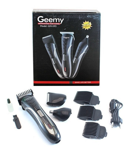 Maquina Afeitadora Recargable Geemy Gm-593
