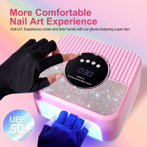 Lámpara De Uñas Uv Led Profesional 268w Secadora De Uñas