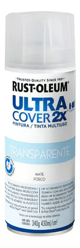 Pintura spray 430 ml Ultra cover 2X negro mate Rust-Oleum
