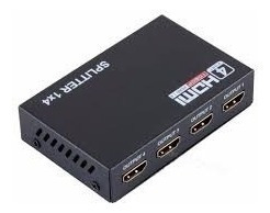 Multiplicador De Señal Splitter Hdmi 1 Entrada X 4 Salidas