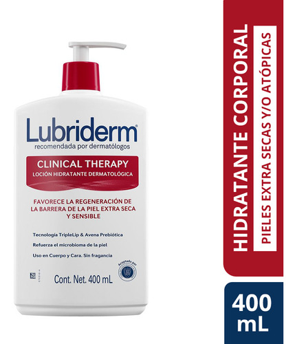  Crema Corporal Lubriderm Clinical Therapy 400 ml