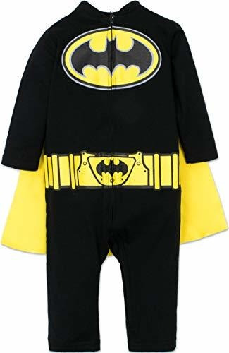 Warner Bros. Batman & Superman - Mono Para Bebé Con Capa