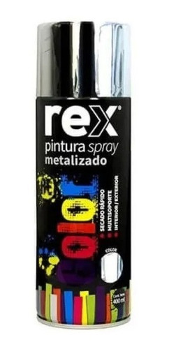 Pack De 6 Pintura En Spray Metalizado Cromo.  400ml