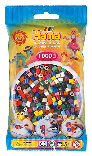 Hama 207-67 - Mezcla De Cuentas, 1000 Piezas (22 Colores)