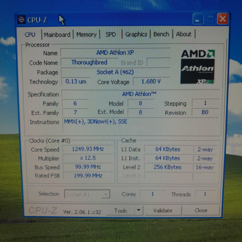 Pc Athlon 1.25ghz, Mother Asus A7v266-mx, 2gb Ram, Hd 40gb (Usado)