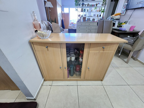 Mueble Vajillero Isla Bahiut Aparador Vitrina Usado Marrón (Usado)